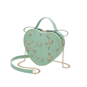 Lace Heart Shoulder Bag